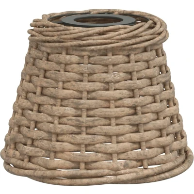 Afbeelding van Lampenkap Ø15x12 cm wicker bruin