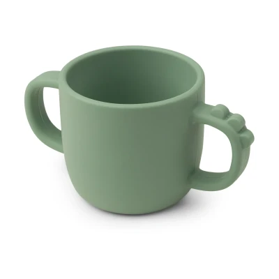 Afbeelding van Done by deer siliconen kinderbeker peekaboo green 170 ml