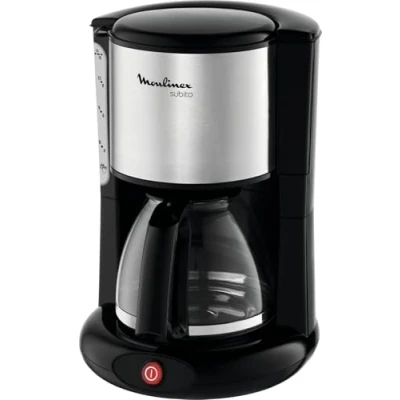 Afbeelding van Moulinex FG360811 glazen koffiezetapparaat Subito roestvrij staal, mat, zwart, 15 kopjes