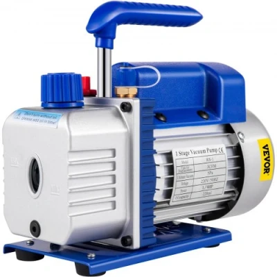 Afbeelding van VEVOR Vacuümpomp Vacuumpomp Airco Koelmiddel Vacuümkamer 3 Cfm 1 Stage Koeling Meters Gereedschap