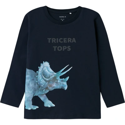 Afbeelding van NAME IT MINI longsleeve NMMPNULA met printopdruk donkerblauw