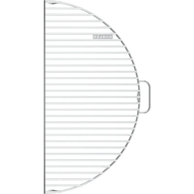 Afbeelding van BonFeu BonGrill ½ Vuurschaal Ø120 L 120 x B 60 H 1 cm Staal Zilver