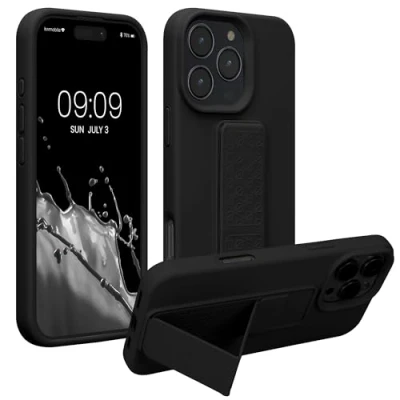 Afbeelding van kwmobile back cover voor smartphone Compatibel met Apple iPhone 16 Pro Max 1x beschermhoesje van kunststof In zwart