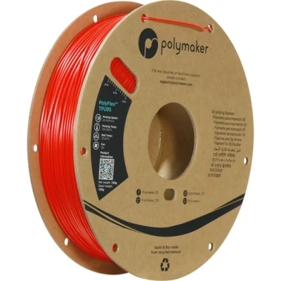 Afbeelding van Polymaker PD01003 PolyFlex TPU 95A Filament Flexibel 1.75 mm 750 g Rood 1 stuk(s)