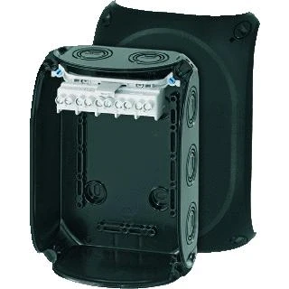 Afbeelding van Hensel kabeldoos 5 polig 2 6mm weerbestendig zwart ip66 ip67 kf 1006 b