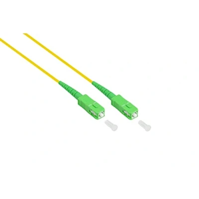 Afbeelding van Good Connections OS2 LWL kabel Simplex stekker SC (APC) naar singlemode 9/125 lichtgolfgeleider, glasvezelkabel, patchkabel voor FTTH/FTTB/FTTX 0,5 m/50 cm