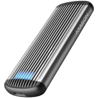 Afbeelding van AXAGON EEM2 SA USB micro B 3.2 Gen 1 M.2 SATA SSD 30 80mm screwless RIBBED box *USBAM *MICROBM *M.2