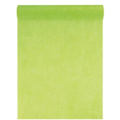 Afbeelding van Santex Vliesstof, 30 cm, 25 m lang, tafelloper, feest, bruiloftsdecoratie, lichtgroen