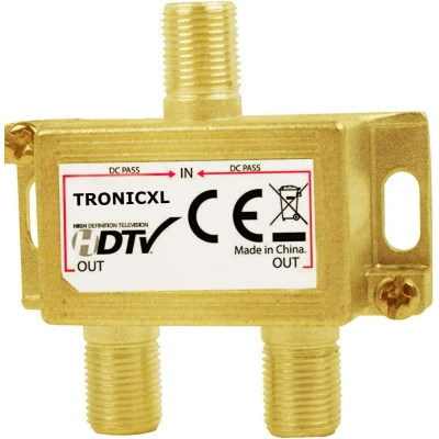 Afbeelding van TronicXL sat DVBT2 DVBC DVBS2 antenneverdeler verdeler zachte splitter F bus signaalverdeler 3D 4K Digital HDTV tv