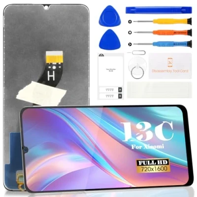 Afbeelding van Voor Xiaomi Redmi 13C Lcd Scherm Vervanging 23100RN82L 23106RN0DA 23108RN04Y Touch Digitizer Vergadering Reparatie Kits (zwart, Zonder Frame)