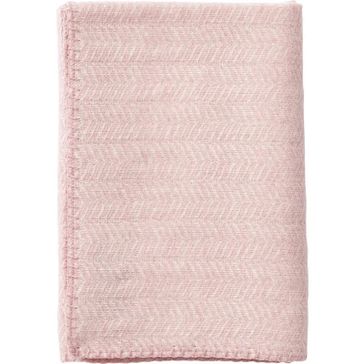 Afbeelding van Wollen Wiegdeken Roze 65 x 90 cm Klippan Babydeken