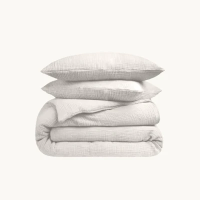 Afbeelding van Dekbedovertrek Mousseline Offwhite Y not Bestel gemakkelijk online 2 Persoons 200x200/220