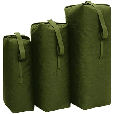 Afbeelding van Mil Tec Plunjezak US Katoen 55 / 95 170 liter OD Green Small