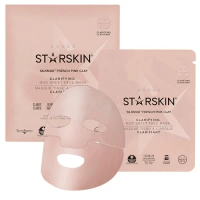 Afbeelding van Starskin Silkmud PINK CLAY Sheet MASK Masker, Maat: 16 g,