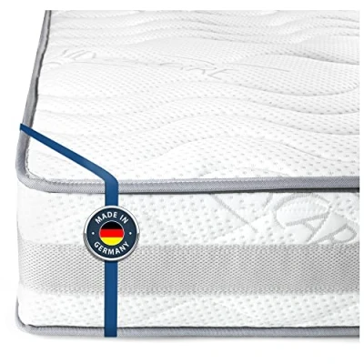 Afbeelding van BMM matras 90 x 200 cm Comfort 23 H4 extra stevig, Oeko Tex gecertificeerd, orthopedisch met 7 zones, hoogte cm, matrassen geproduceerd in Duitsland