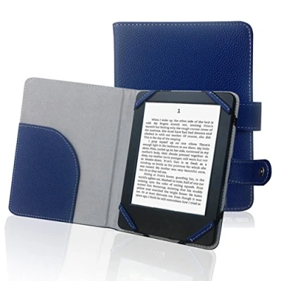Afbeelding van ENJOY UNIQUE Book Style Litch Pu lederen Case Cover voor 6 inch ebook reader sony/kobo/pocketbook/nook/tolino (blauw)
