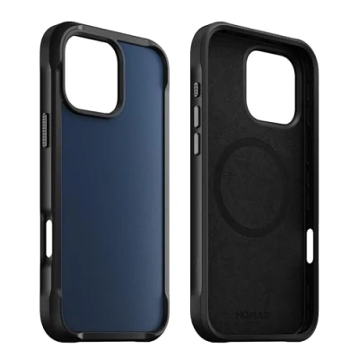 Afbeelding van Apple iPhone 16 Pro Max MagSafe Hoesje Kunststof Nomad Hardcase/Backcover Blauw Telefoonhoesje Shockproof/Valbescherming