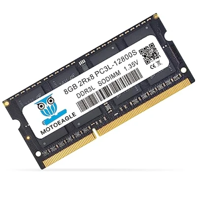 Afbeelding van 8GB DDR3/DDR3L 1600MHz PC3L 12800 (PC3 12800) CL11 SODIMM 2Rx8 1.35V 204 Pin Non ECC SO DIMM Laptop, Notebook RAM Geheugenmodules