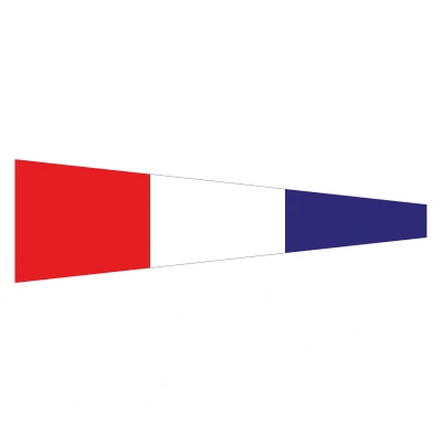 Afbeelding van Seinvlag Nummer 3 25 x 88 cm
