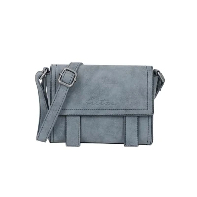 Afbeelding van Fritzi aus Preussen Dames Satchel Small Jive Blauw Grijs Kruis, One Size, Grijs, Eén maat