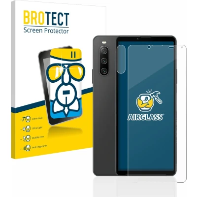Afbeelding van BROTECT Screenprotector voor Sony Xperia 10 IV (Voor+Camera) Folie Beschermfolie Beschermglas transparant