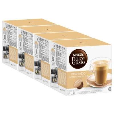 Afbeelding van Nescafé Dolce Gusto Cortado Espresso Macchiato, Koffie, Set van 4, 4 x 16 Capsules