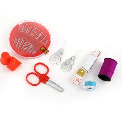 Afbeelding van Naald En Draad Kit,Mini Naaiset,Naaiset Maatregel Tap Schaar Vingerhoed Set Thuisgebruik Gereedschap