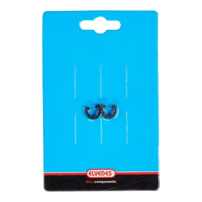 Afbeelding van Elvedes Frameklem Voor Remslang 12,5 X 11 Mm Zwart 2 Stuks