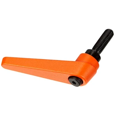 Afbeelding van HALDER 24400.0461 verstelbare klemhendel, oranje, d1=22 mm / d2=M10 l1=32