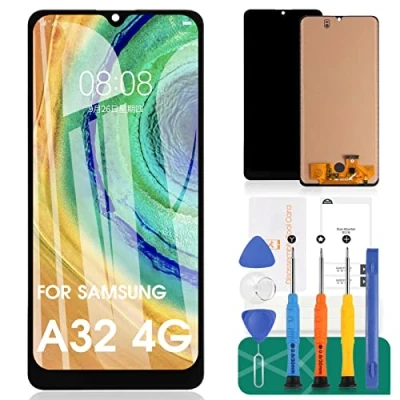 Afbeelding van Voor Samsung Galaxy A32 4G Screen Vervanging Lcd scherm A325 SM A325F Touchscreen Montage met Gereedschap (zwart, INCELL)