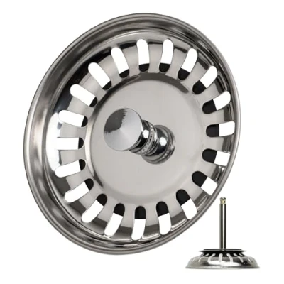Afbeelding van Gootsteenzeef gootsteen, Met Ø 82 mm, 73 110 mm schroef, Roestvrijstalen spoelbakplug, Universele zeefkorf, Ideaal vervangingsonderdeel voor Blanco Keukenafvoerzeef, Spoelbakzeef