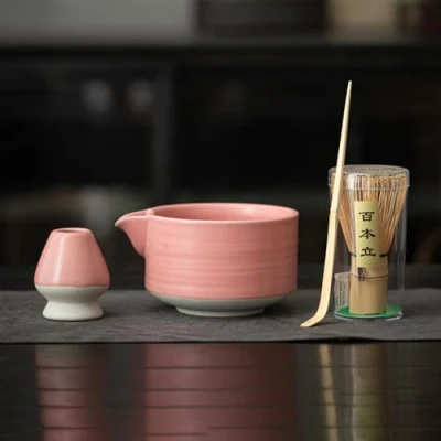 Afbeelding van BAMFY Keramiek Matcha Theeservies, Whisk, Schaal Met Schenktuit, Garde Houder, Lepel, Maakpakket Theeshow Thee Ceremonie Hulpmiddel (Size : F)