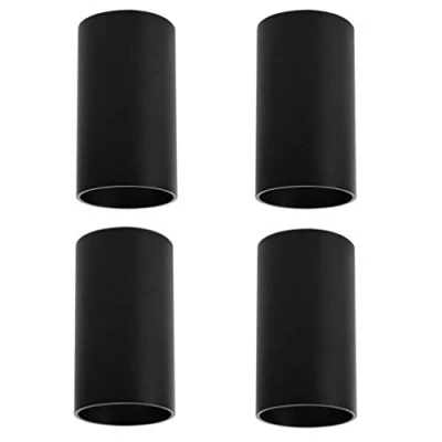 Afbeelding van Klighten 4 stuks Opbouw Plafondspot Mat Zwart Plafondlamp, GU10 Socket, Ronde Moderne Spotlight Aluminium voor Woonkamer, keuken, Hal, 56 x 100mm, Lamp niet inbegrepen