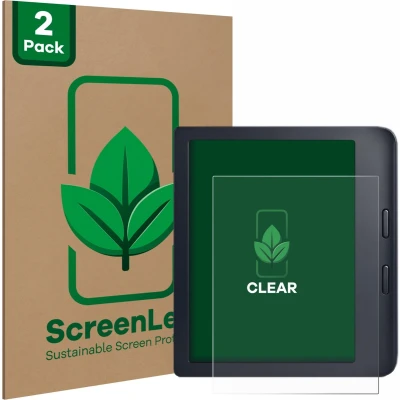Afbeelding van ScreenLeaf Screenprotector voor Kobo Libra 2 Duurzame schermbescherming Folie Beschermfolie transparant (2 Stuks)