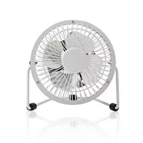 Afbeelding van USB ventilator Nedis Ø 10 cm (360 draaibaar, Wit)