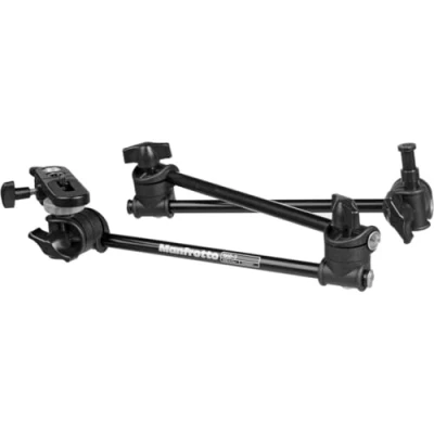 Afbeelding van Manfrotto 196B 3 Braccetto Serie Articulated con Sezioni e Supporto per Fotocamera, Attacco 16 mm 1/4&quot; Femmina, in Alluminio, Nero
