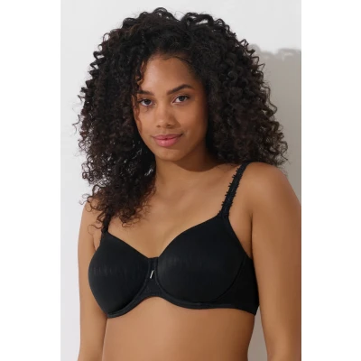 Afbeelding van Zwarte Lisca Gracia Moulded beugel bh F G Zwart Maat 80F