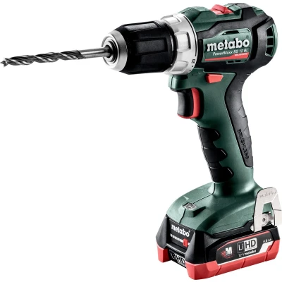 Afbeelding van Metabo PowerMaxx BS 12 BL 12V LiHD accu boor /schroefmachine set (2x 4,0Ah accu) in koffer koolborstelloos