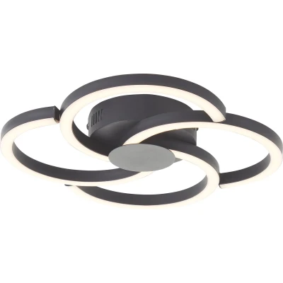 Afbeelding van Brilliant Fico Plafondlamp LED 18W 3000K Zwart