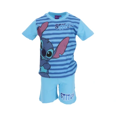 Afbeelding van Lilo &amp; Stitch Shortama Lichtblauw Maat 3 Jaar