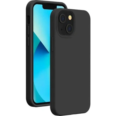 Afbeelding van Bigben Connected, Hoesje Geschikt voor Apple iPhone 13 mini Stijve siliconen Soft Touch, Zwart