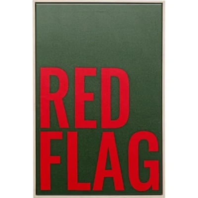 Afbeelding van Kare Design Red Flag Schilderij 40x60cm