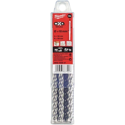 Afbeelding van Sds Plus Hamerboor Mx4 10 X 160 Mm (10 Stuks)