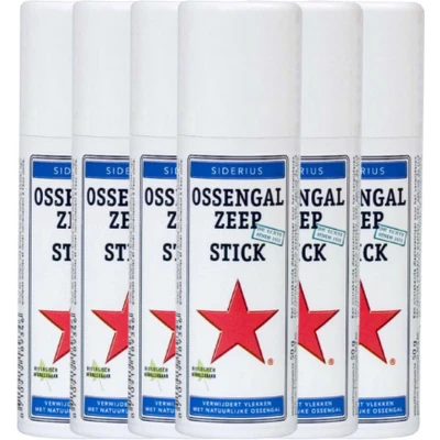 Afbeelding van 6x Siderius Ossengal Zeep Stick 40gr kopen? Nu in de aanbieding bij Voordelig