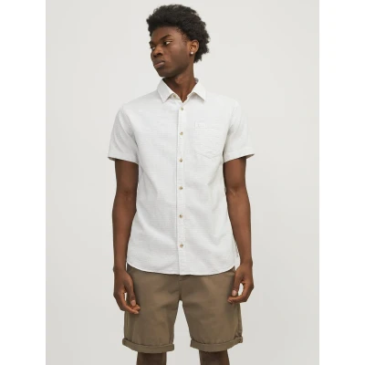 Afbeelding van Jack &amp; Jones SLIM Overhemd, Heren, Maat: Small, Cloud dancer