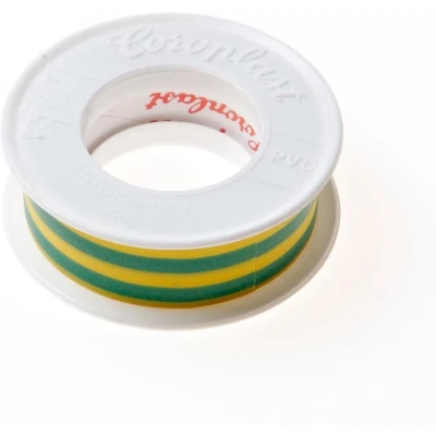 Afbeelding van Coroplast isolatieband 15 mm geel/groen rol 4.5 m
