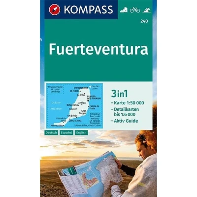 Afbeelding van Kompass WK240 Fuerteventura: Wandelkaart Schaal 1 : 50.000
