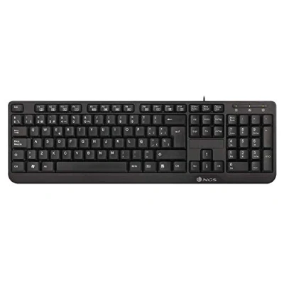 Afbeelding van NGS Funky V3 French language (AZERTY) USB keyboard with 1.4m cable, 12 multimedia keys and Plug&amp;Play function. Compatible Mac/Windows/Linux/Android/Tablet/TV. Black
