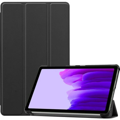 Afbeelding van Case2go Tablet Hoes geschikt voor Samsung Galaxy Tab A7 Lite (2021) Tri Fold Book Case Zwart