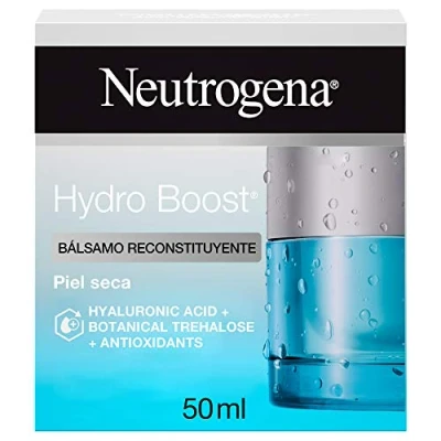 Afbeelding van Neutrogena Hydro Boost Reconstituent Balsem (50 ml), gezichtsbalsem voor droge huid met hyaluronzuur en antioxidanten, 48 uur hydraterend, niet comedogeen